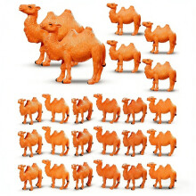 24 Pcs Mini Camel Figurines Animal Models for Cake Toppers, Home Decor, Desktop Ornaments, Gift Ideas