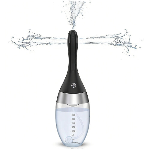 Latest Model Automatic Enema Bulb with 3 Intensity Modes, Rechargeable Anti-Backflow Design for Gentle Home Use