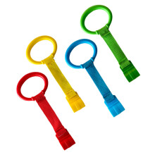 4 Pcs Baby Pull Rings for Playpen and Crib, Toddler Standing Assist Handles, Safe Grip Training Toy for Infants and Young Children