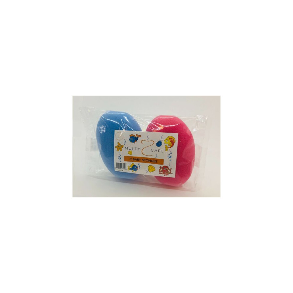 Multy 2 Pack Oval Baby Sponges