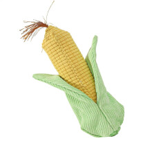 Dog Squeaky Toy, Interactive Corn Toy, Puppy Toothbrush, Small Dog Toy for Aggressive Chewers, Durable Chew for Teeth Cleaning