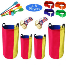 Kartoffelsack-Rennspiel, Sackhüpfen für Kinder und Erwachsene für Garten, Schule und Party