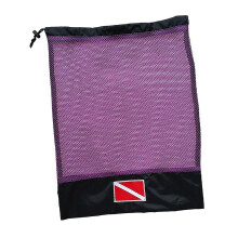 (Purple) Scuba Diving Snorkeling Gear Regulator Mask Beach Travel Mesh Bag Black