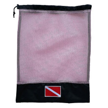 (Pink) Scuba Diving Snorkeling Gear Regulator Mask Beach Travel Mesh Bag Black