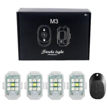 (B/4pcs) Special For Motorcycle Electric Vehicle Led Strobe Light Aircraft Lamp Bicycle Car Modification Pilot Light
