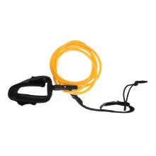 (7mm 6ft, Yellow) 7mm 6ft Surfboard Leash Leg Rope Double Stainless Steel Swivels Yellow