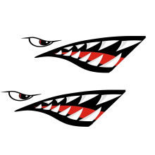 2pack Waterproof Vinyl Fishing Boat Stickers for Kayak Canoe Dinghy Boat