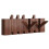 (Brownish red/6 hooks) Solid Wood Piano Key Coat Hook Creative Invisible Hook Wall Entryway Door No-Drill Storage Rack 1