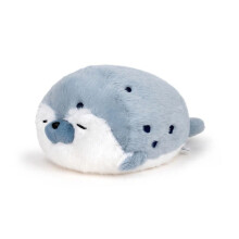 Zacht duurzaam knuffelkussen met zeeotter en zeehond, blauw, leuk cadeau voor kinderen en decoratie voor de kamer