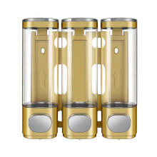 Wandgemonteerde douchepompdispenser en organizer voor badkamer, geschikt voor shampoo en conditioner, praktisch en ruimtebesparend