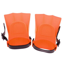 (S, Orange) Adults Adjustable Flippers Fins Swimming Diving Learning Tools S Green