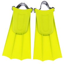 (XL, Yellow) Adults Adjustable Flippers Fins Swimming Diving Learning Tools S Green