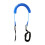 (Blue) Surfing Surfboard Ankle Leash Leg Rope Coiled Stand Up Paddleboard Black 1