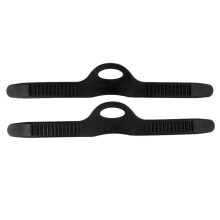 (S, Black) Rubber Replacement Universal Fin Strap for Scuba Diving and Snorkeling S