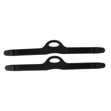 (M, Black) Rubber Replacement Universal Fin Strap for Scuba Diving and Snorkeling S