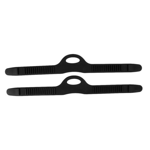 (M, Black) Rubber Replacement Universal Fin Strap for Scuba Diving and Snorkeling S