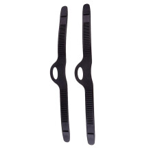 (L, Black) Rubber Replacement Universal Fin Strap for Scuba Diving and Snorkeling S