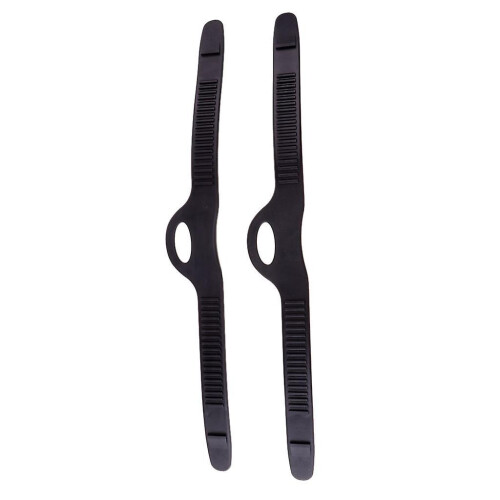 (L, Black) Rubber Replacement Universal Fin Strap for Scuba Diving and Snorkeling S