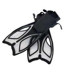(Black M, Choose you like) Adjustable Adults Flippers Swimming Snorkeling Diving Training  Yellow L