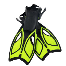 (Yellow L, Choose you like) Adjustable Adults Flippers Swimming Snorkeling Diving Training  Yellow L
