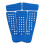 (as described, Blue) 5 Pieces Square Grooved EVA Surfboard SUP Traction Deck Grip Tail Pad Gray 1