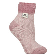 (4-8, Federtop (Rosenblümchen-Twist)) Heat Holders - Heat Holders - Damen Kuschelige Flauschige Bettsocken mit Federoberteil