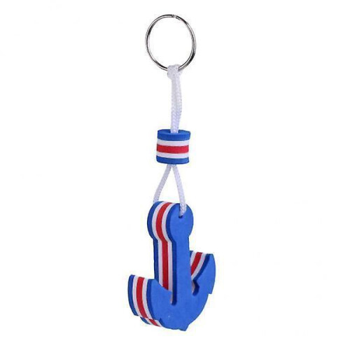 9xNovelty Boating Floating Key Chain Key Ring Keychains Float Blue Anchor