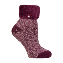 (4-8, Cabernet) Heat Holders - Heat Holders - Damen Flauschige Bettsocken | Weich Lounge Socken Fleece