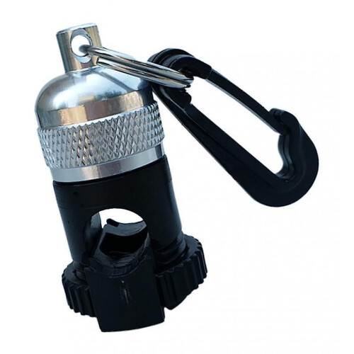 (Silver) Scuba Diving Regulator Hose Holder Octopus Retainer Clip Keeper Blue