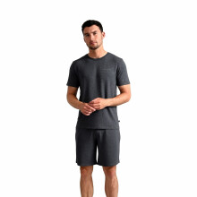 (M, Charcoal) Ted Baker - Mens Luxury Pyjama Shorts Loungewear Bottoms