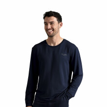 (XL, Navy) Ted Baker - Mens Long Sleeve Luxury Pyjama Top Loungewear T-Shirt