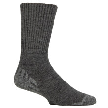 (09-Nov, Holzkohle) IOMI - Diabetiker Wollsocken Für Herren | Extra Breite Gepolsterte Wandersocken