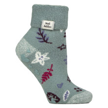 (4-8, Winterblüte) Heat Holders - Damen Kuschelsocken Thermo | Heat Holders | Lite Lounge Bettsocken Antirutsch