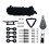Kayak Anchor Trolley Kit Rope Cleat Pully Block Rigging Ring 1