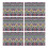 Boho Tribal placemats van linnenmix, set van 6, 30 x 45 cm 1