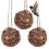 Boules de nidification sphériques en bois et coton, composées de 3 pièces 1