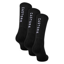 (09-Nov, Schwarz) Castore - Castore - 3er-Pack Unisex Crew Socken weich bequem langlebig