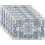 Marineblauwe boho linnen placemats set van 6 1