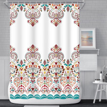 Boheemse douchegordijn van waterdicht polyester, 72x72 inch.