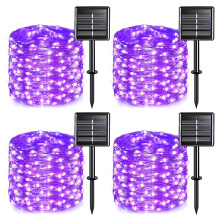 100 LED Solar Fairy Lights 10 meter IP65 Waterdicht 4-pack