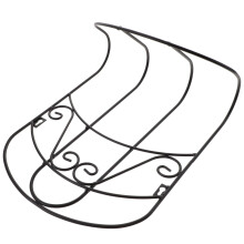 Väggmonterad trädgårdsslangshängare – Svart järn, 37x31cm