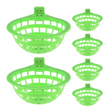 Lichtgroene ABS-duivennestkommen (6 stuks)