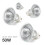 Ampoule halogène GU10 50 W 120 V à intensité variable – Lot de 4 1