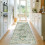 Vintage Washable Runner Rug 2'6" x 8' Green 1
