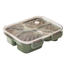 Contenitore bento in vetro a 5 scomparti – Adatto al microonde e alla lavastoviglie