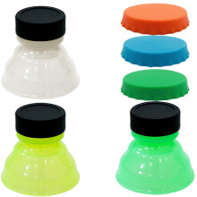 Fundas reutilizables de silicona para latas, antipolvo (paquete de 6)