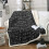 Κουβέρτα Fleece με θέμα τα μαθηματικά 30x40 εκ. μαύρο-άσπρο 1