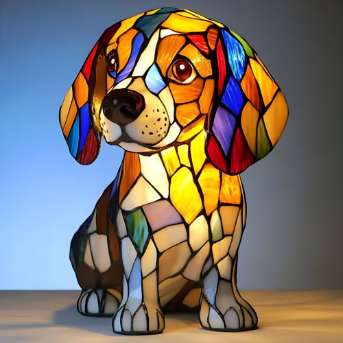 Lampada da tavolo a LED Beagle Night Light – Resina colorata