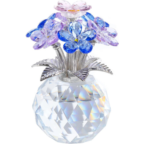 Figurine de myosotis K9Crystal – 11 cm