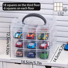 Caja de almacenamiento de juguetes rectangular transparente PP1pc